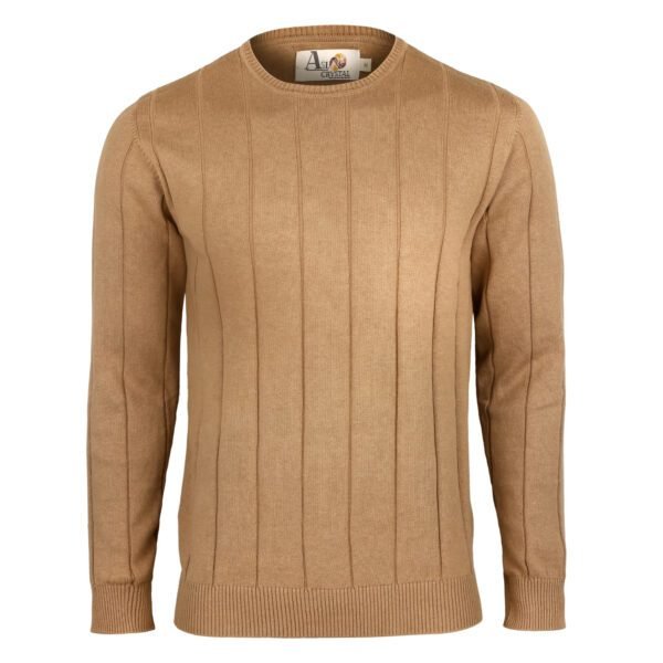 Classic Fit Combed Cotton Ribbed Jumper - Asl Crystal - Image 3