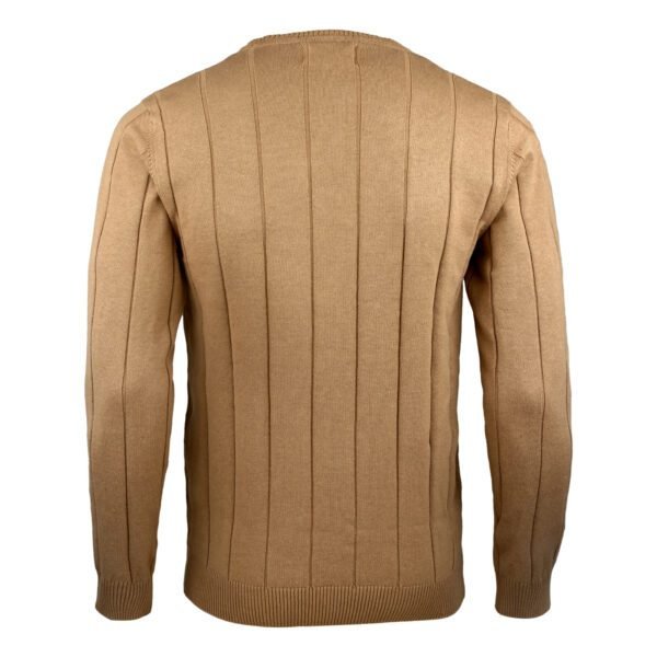 Classic Fit Combed Cotton Ribbed Jumper - Asl Crystal - Image 6