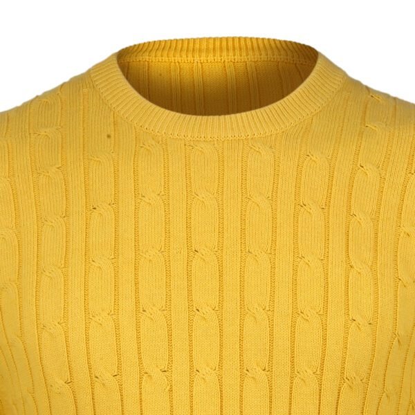 Sunshine Cable Knit Sweater For Men - Asl Crystal - Image 4