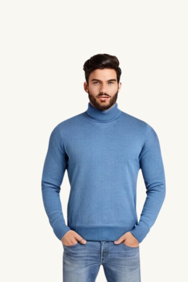 Men's Classic Turtleneck Sweater - Asl Crystal