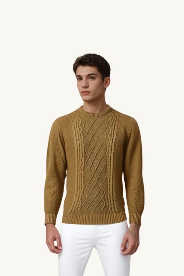 Golden Harvest Knit Sweater For Men - Asl Crystal