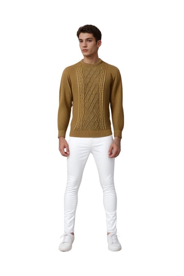 Golden Harvest Knit Sweater For Men - Asl Crystal - Image 2